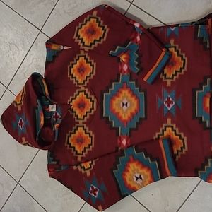 Women's med pullover multi color